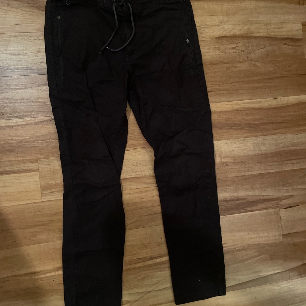 Roark Charcoal Drawstring Slacks Pants Pockets
